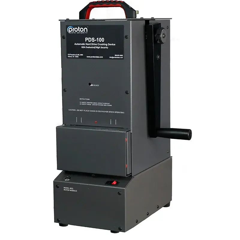 Hard disk drive crusher